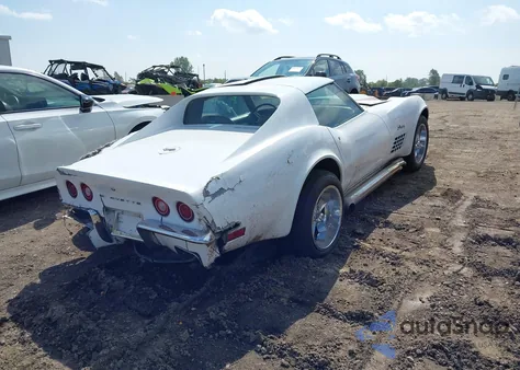 1972 Chevrolet Corvette z USA, uszkodzony, nr VIN 000001Z37KS501992